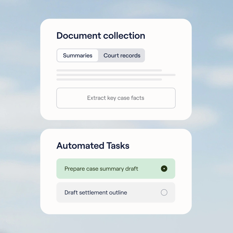 Streamline legal workflows